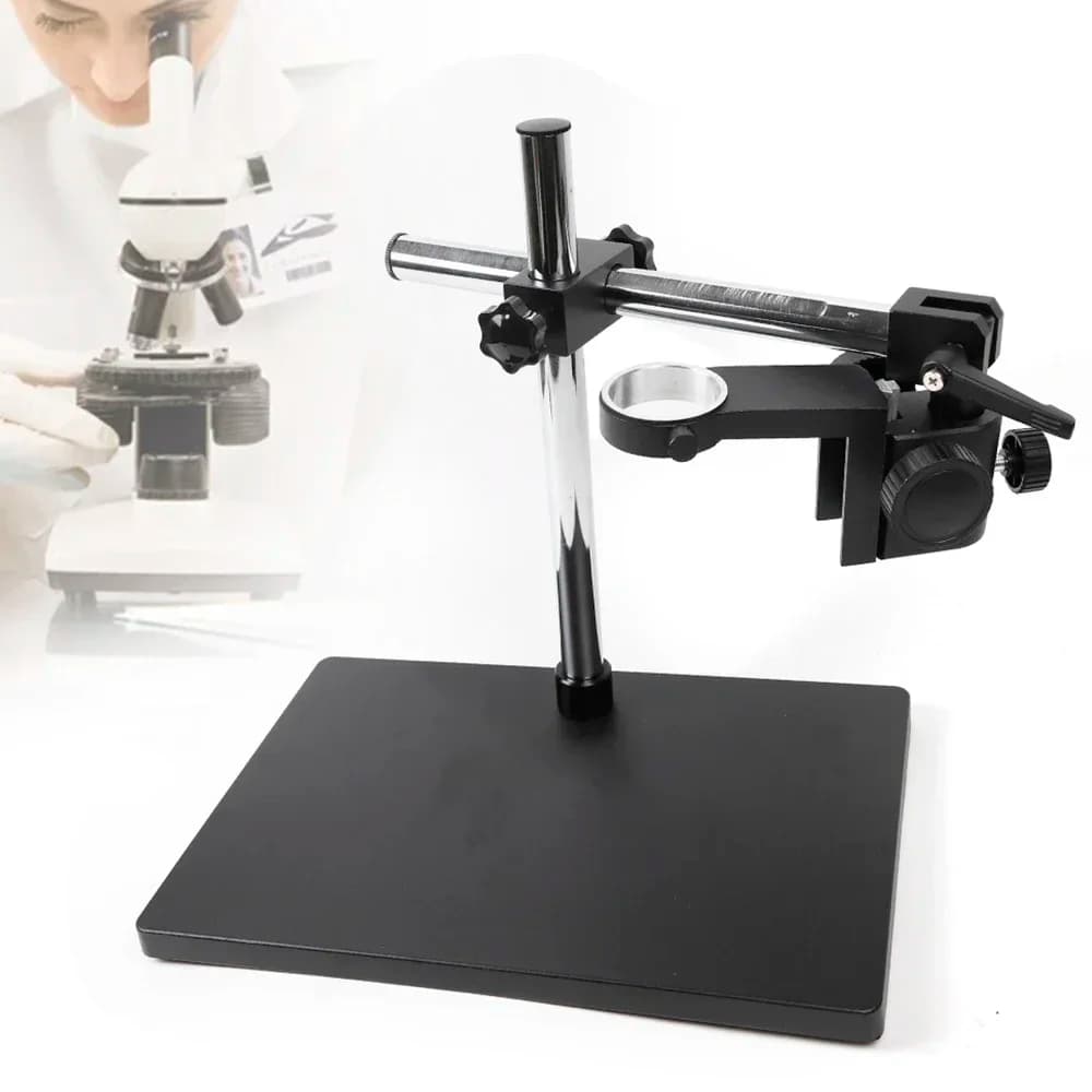 Digital Microscope Holder Stand Tripod Lift Holder Tool Microscope Stand for Universal Adjustable Base Support Aluminium Alloy