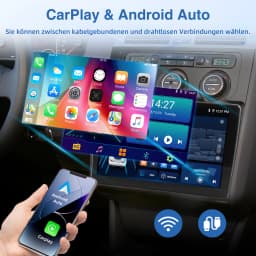 Mopect for Vw Touran 1t1 1t2 1t3 2003-2010 10.1" Hd Touchscreen Android 15 Car Radio Gps Navigation Wifi Bt Mirror Link Fm