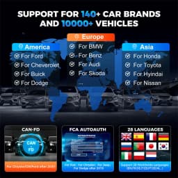 2026 New KINGBOLEN S608 Lifetime Free Update Car Diagnostic Tools 4 System ECM TCM ABS SRS CAN FD Active Test 9 Resets Auto OBD