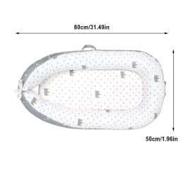 80cm x 50cm for Travel Portable Baby Lounger for Newborns Detachable Cotton Soft Adjustable Baby Floor Seat Type 4