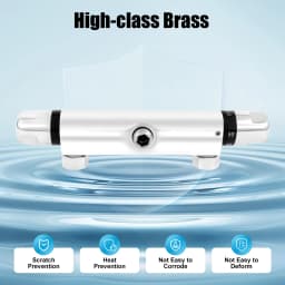 Bathroom Thermostatic Shower Faucet Thermostatic Shower Mixer Bathtub Shower Mixer Outlet Downward Half 2cm
