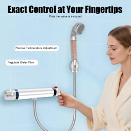 Bathroom Thermostatic Shower Faucet Thermostatic Shower Mixer Bathtub Shower Mixer Outlet Downward Half 2cm
