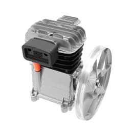 2 Cylinders Air Compressor Pump Head 2HP Air Compressor Head with Belt Pulley 8Bar Working Pressure  Oil Lubricated Air Compress