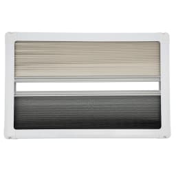 RV Push Out Window 70x45cm Tempered Glass with Built-in Sunshade Screen for Camper Van Trailer Motorhome Replacement