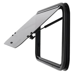 RV Push Out Window 70x45cm Tempered Glass with Built-in Sunshade Screen for Camper Van Trailer Motorhome Replacement