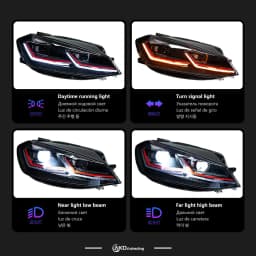 AKD Styling Car light for VW Golf 7.5 LED Headlight 2017-2020 Volkswagen Golf7.5 MK7.5 Headlights DRL Head Lamp Dynamic Signal Auto Accessories