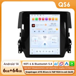Android 6115 Car Radio for Honda Civic 2015-2020 Multimedia Player Stereo Autoradio DSP 9.7inch Vertical GPS Intelligent Screen