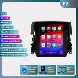 Android 6115 Car Radio for Honda Civic 2015-2020 Multimedia Player Stereo Autoradio DSP 9.7inch Vertical GPS Intelligent Screen
