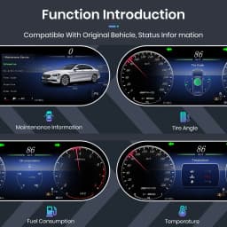 Junsun Blue light anti-glare screen For Mercedes Benz GLA CLA X156 2014-2019 LCD Dashboard Panel Virtual CockPit Speedometer