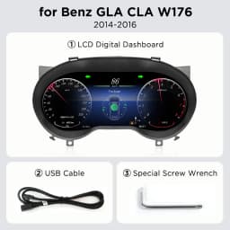 Junsun Blue light anti-glare screen For Mercedes Benz GLA CLA X156 2014-2019 LCD Dashboard Panel Virtual CockPit Speedometer