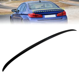 Areyourshop M5 Style Rear Trunk Boot Lip Spoiler for BMW 5 Series G30 Sedan 2017-2023, Gloss Black