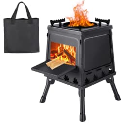 Portable Firewood Stove Foldable Firewood Stove Outdoor Wood Burning Stove For Outdoor Barbecue Camping Picnic Hiking Cooking