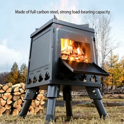Portable Firewood Stove Foldable Firewood Stove Outdoor Wood Burning Stove For Outdoor Barbecue Camping Picnic Hiking Cooking