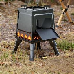 Portable Firewood Stove Foldable Firewood Stove Outdoor Wood Burning Stove For Outdoor Barbecue Camping Picnic Hiking Cooking