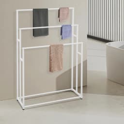 75x25cm Vertical Towel Rack,3-Tier Freestanding Towel Stand,Floor Standing Towel Stand for Bedroom,Bathroom or Pool