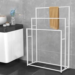 75x25cm Vertical Towel Rack,3-Tier Freestanding Towel Stand,Floor Standing Towel Stand for Bedroom,Bathroom or Pool