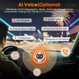 Podofo AI Voice Wireless Carplay Android Auto Radio For Renault Duster Adventurer 2019 Car Intelligent Systems BT 2din Autoradio