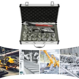 ER32 Spring Collet Set 19Pcs 2-20mm High Precision 0.015mm Collet Chuck Kit with Spanner, MT2 Tailstock Lathe Tool Holder, 45# Steel Heat Treatment Wear-Resistant, Portable Storage Box for Milling Drilling Boring