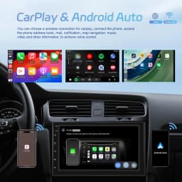 Podofo 2Din 4+64G Android Car Radio Snapdragon 8 Core Universal Car Intelligent System Carplay Android Auto GPS WIFI Mirror Link