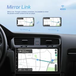 Podofo 2Din 4+64G Android Car Radio Snapdragon 8 Core Universal Car Intelligent System Carplay Android Auto GPS WIFI Mirror Link