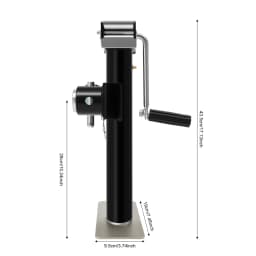 1T Heavy Duty Lifting Jack Steel Car Lifting Jack 10 inch Lift Trailer Jack Profile Floor Jack with Manual Hand Pump For Lifting