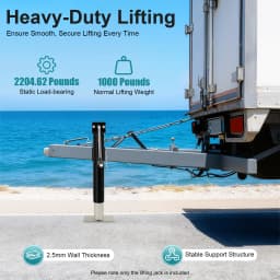 1T Heavy Duty Lifting Jack Steel Car Lifting Jack 10 inch Lift Trailer Jack Profile Floor Jack with Manual Hand Pump For Lifting