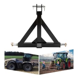 3 Point Trailer Hitch Iron Tractor Quick Hitch 3 Point Adapter Triangle Linkage w/h 2" Trailer Receiver For Heavy Duty Work