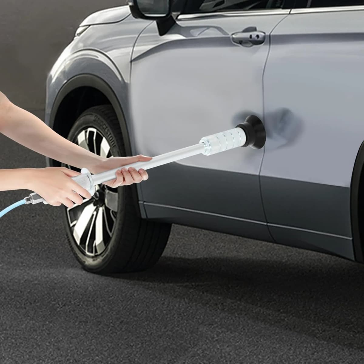 BYMAOCAR Car Pneumatic Buckle Puller, Steel Buckle Remover w/ 3 Sizes of Suction Cups, Buckle Puller, Tool Suction Cup Puller