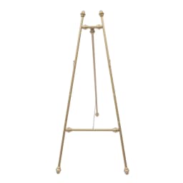 2* Gold Iron Easel Stand Adjustable Tilt with Anti-Slip Feet Pads