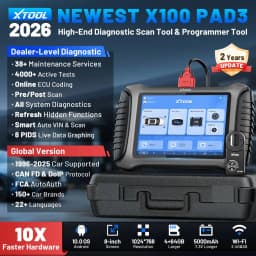 2026 XTOOL X100 PAD3 V2.0 IMMO Key Programming Tool Auto Key Programmer with KC100 All Key Lost Full Syetem Diagnostic Tools