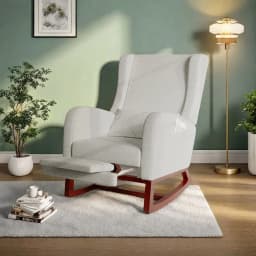 Tover Chair, Tover Armchair, Armchair Room, with Stand for Legs and Pocket, Leisure Chair with B Base