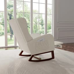 Tover Chair, Tover Armchair, Armchair Room, with Stand for Legs and Pocket, Leisure Chair with B Base