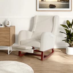 Tover Chair, Tover Armchair, Armchair Room, with Stand for Legs and Pocket, Leisure Chair with B Base