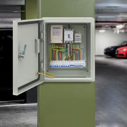 Safe Protection IP50-55 Distributor Cabinet 25*15*30cm With Removable Mounting Plate and Safety Lock Grounding Screws
