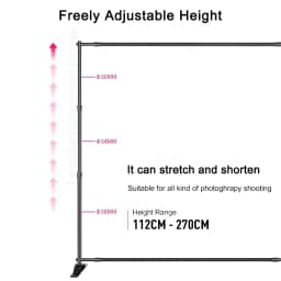 SH 3 Sizes Double-Crossbar Background Stand Backdrop Frame Support System With OXford Bag For Photography Photo Studio Video