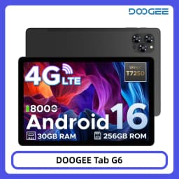 DOOGEE Tab G6 Tablet PC 30GB 256GB Android 15 Dual Speakers 11'' HD Display Widevine L1 8000mAh Battery 2 in 1 Smart Pad