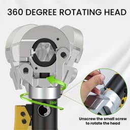 Hydraulic Pipe Crimping Tool Adjustable Crimper with Heavy-due Pressure for Copper Stainless Steel PEX Pipes TH V12/15/18/22/28
