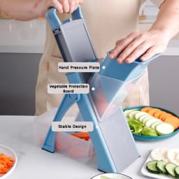 Multifunctional Vegetable Chopper Manual Fruit Slicer Machine Foldable Vegetable Cutter Slicer for Onion Carrot Kitchen Gadgets