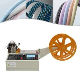 Webbing Cutting Machine Wear-Resistant High Safety Automatic Ribbon Belt Fabric Cutter for Cutting Braided Belts/Nylon Belts