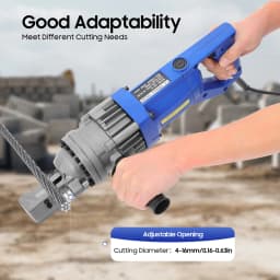 Portable Electric Hydraulic Rebar Cutter Opening Size Adjustable 900W Efficient Cutting Machine for Construction Sites