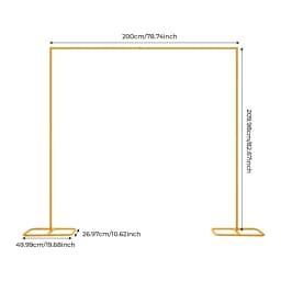 2*2.1M Wedding Arch Door Large Size Rectangle Background Decorative Flower Rack Balloon Stand for Wedding Birthday Event Party