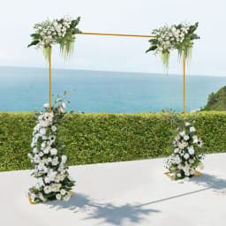 2*2.1M Wedding Arch Door Large Size Rectangle Background Decorative Flower Rack Balloon Stand for Wedding Birthday Event Party