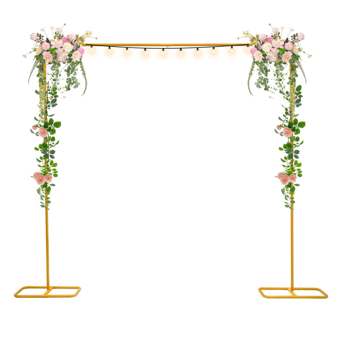 2*2.1M Wedding Arch Door Large Size Rectangle Background Decorative Flower Rack Balloon Stand for Wedding Birthday Event Party