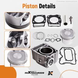 Piston Cylinder Top End Kit For Polaris Magnum Ranger Scramble 500 96-13 3085075