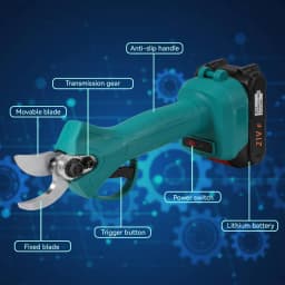 25mm Brushless Electric Pruning Shears Garden Fruit Tree Bonsai Cordless Electric Garden Scissors Garden Tool for Makita Battery
