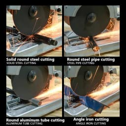220V Multifunctional Electric Cutter Desktop High Power Cutter Guideway Cutting Machine Saw for Wood Metal Steel Aluminum