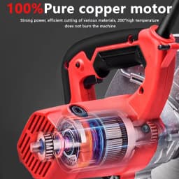 220V Multifunctional Electric Cutter Desktop High Power Cutter Guideway Cutting Machine Saw for Wood Metal Steel Aluminum