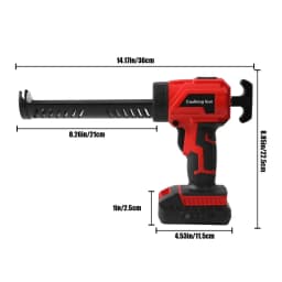 DWiusty Electric Glue Gun Glass Glue Caulking Gun 4 Speeds Cordless Doors and Windows Sewing Power Tools for Makita 18V Battery