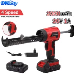 DWiusty Electric Glue Gun Glass Glue Caulking Gun 4 Speeds Cordless Doors and Windows Sewing Power Tools for Makita 18V Battery