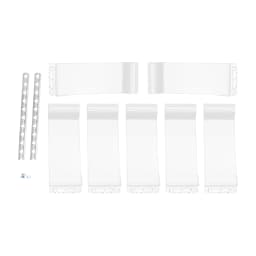 Pack of 7, PVC Strip Curtains Clear Soft Door Strips Screen 2mm Thick Windproof Waterproof Antistatic Door Curtain Kit 200x105cm